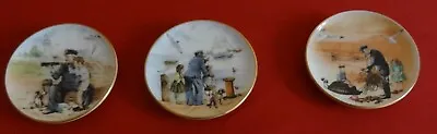Buy Coalport Bone China Set Of 3 Miniature Plates • 3£