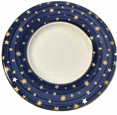 Buy Vintage 90s Galaxy By Varm Ceramica Made In Italy 18k Gold Trim 16  Serving Bowl • 47.31£