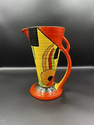 Buy A Stunning Art Deco Hand Painted Jug/ Clarice Cliff / Lorna Bailey Style • 75£