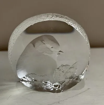 Buy Mats Jonasson Art Glass Bird Signature Collection Lead Crystal Handmade Sweden • 9.95£
