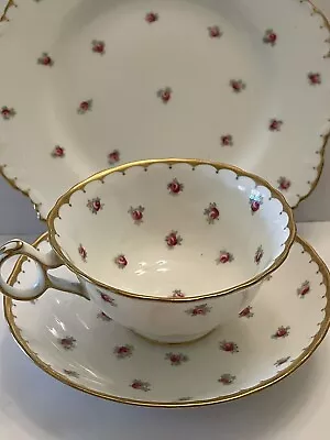 Buy Royal Cauldon England K2770 Pink Scattered Roses Fine Bone China Lunch Plate Cup • 62.65£