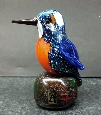 Buy Langham Glass Kingfisher Mint Condition...Labels Plus Signed By Paul Miller • 70£