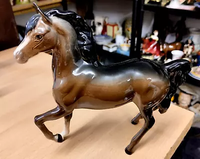 Buy Vintage Beswick Horse Prancing Arab Brown Gloss  Perfect From House Clearance • 19.99£