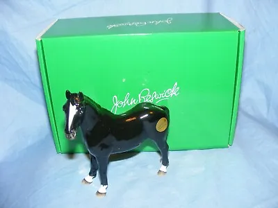 Buy Riding Pony Black Horse JBH49 John Beswick Figurine NEW Boxed Gift Present • 35.95£