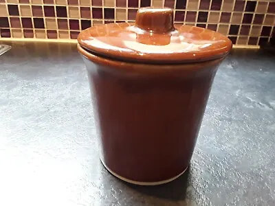 Buy Vintage Brown Dragon Pottery Rhayader Lidded Jar/Pot Storage/Serving 4.5  H 3  W • 5.49£