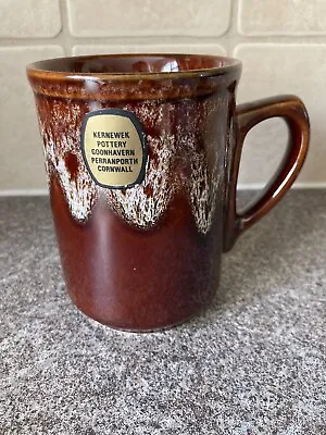 Buy Kernewek Pottery Cornwall Vintage Brown Mug • 6£