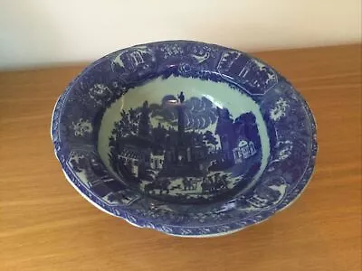Buy Vintage Victoria Ware Ironstone Blue And White Ceramic Basin Bowl • 34£