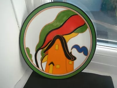 Buy CLARICE CLIFF  ORANGE HOUSE   PLATE - By WEDGWOOD - MINT/CERT' & BOXED • 19.99£
