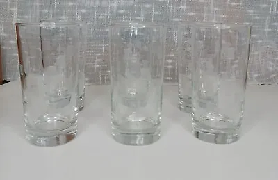 Buy Vintage Libbey Windsor Cut-Glass Drinkware Tumblers Cocktail Glasses MCM Set 6 • 38.71£
