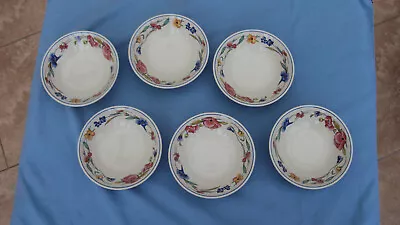 Buy Wood & Sons Alpine Meadow 6 X Cereal/Soup/Dessert/ Bowls - Perfect Condition • 18.50£