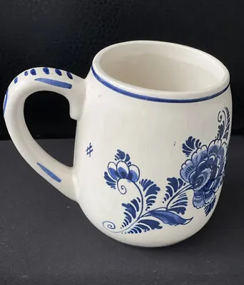 Buy Hand Painted Delft Blue Coffee Mug Vintage Pottery Coffee Cup Holland Windmill • 9.37£