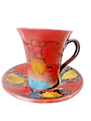 Buy Moorcroft   -   Flambe Leaf & Berry Cup & Saucer - Rare Possibly Trial? • 195£