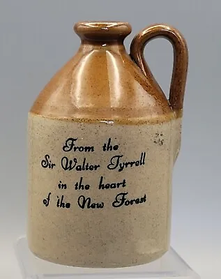 Buy Small Vintage Stoneware Cider Jar From The Sir Walter Tyrell, New Forest • 6.99£