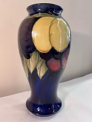 Buy Large Antique William Moorcroft C1918-1925 Plum Wisteria Pattern Vase 9” 23cm • 365£