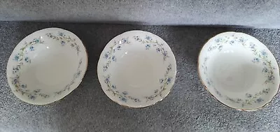 Buy Vintage Duchess Bone China Cereal / Soup Bowls X3 Tranquillity Pattern • 15£