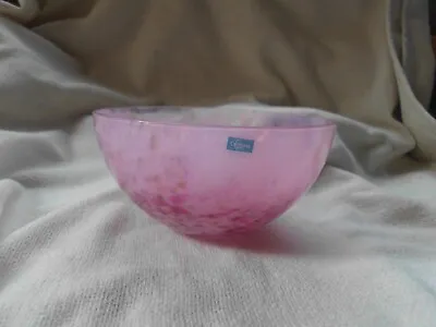 Buy CAITHNESS BOWL In PINK & GOLD COLOURWAY ~ BEAUTIFUL PIECE ART GLASS • 14.99£
