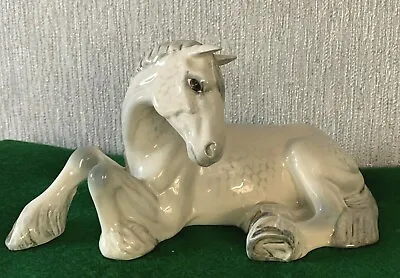 Buy BESWICK HORSE SHIRE MARE LYING DOWN MODEL No. 2459 DAPPLE GREY GLOSS PERFECT • 250£