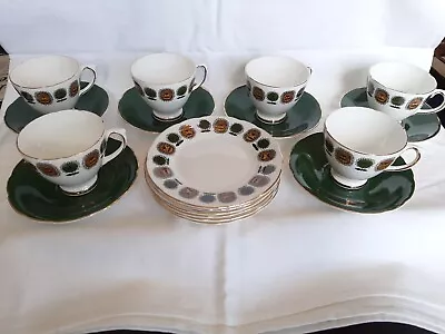 Buy Sutherland Fine Bone China 6 X Cup, Saucer And Plate. 18pc Set • 25£