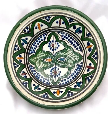 Buy Beautiful Vintage Safi Moroccan Handmade Pottery Bowl Signed • 75.69£