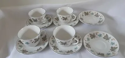 Buy Vinewood Ridgeway White Mist X4 Cup&saucer Plus X2 Saucer  Pre Owned In Good Con • 14.50£