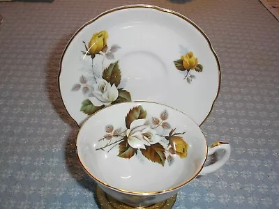 Buy Royal Grafton Tea Cup And Saucer, Vintage Antique, Bone China, Made In England • 14.39£