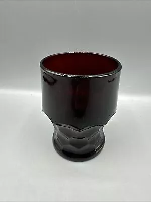 Buy Vintage Ruby Red Water Juice Tumbler Glass Anchor Hocking Honeycomb 4.25  MCM • 8.62£