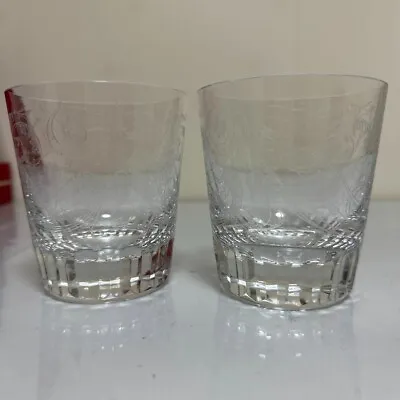 Buy Baccarat Palmer Rocks Glass 2 Pieces Crystal Glass Drinkware Glassware Mint • 242.59£
