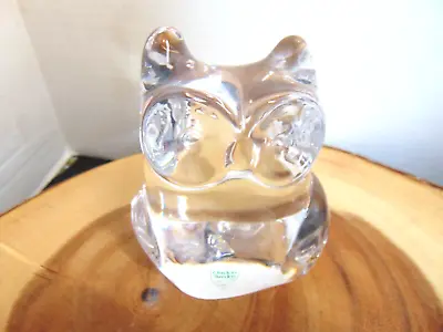Buy Orrefors Crystal Owl Figurine Paperweight • 28.46£