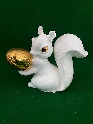 Buy Royal Osborne White Bone China Ornament ~ Squirrel With Gold Nut Model 1423 • 17.95£
