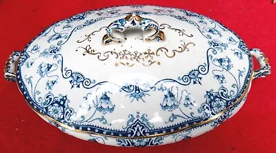 Buy S. H And SONS OPAQUE CHINA TUREEN MADE IN ENGLAND BLENHEIM PATTERN C1891-1927 • 29.40£