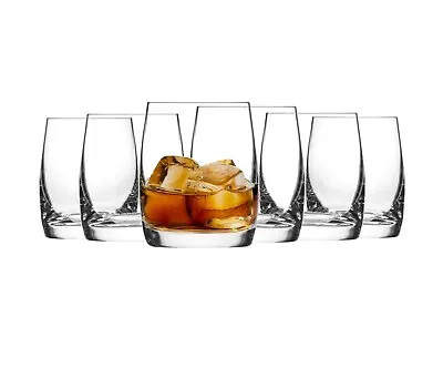 Buy 6 X Whiskey Tumblers Glasses Glass Swirling Liquor Drinking Soft Drink 250ml • 10.99£