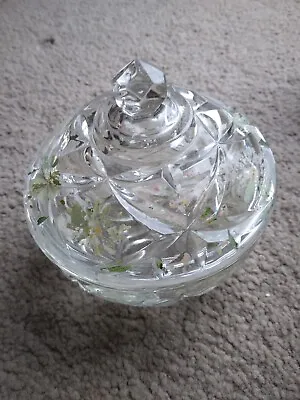 Buy Vintage Cut Glass Sugar Bowl • 1£