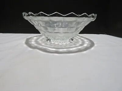 Buy Vtg Indiana Glass Whitehall Clear Glass Bowl W/diamond Design 10  • 19.13£