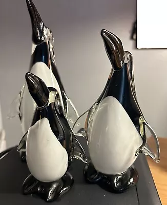 Buy Murano Glass Penguin Set • 75£