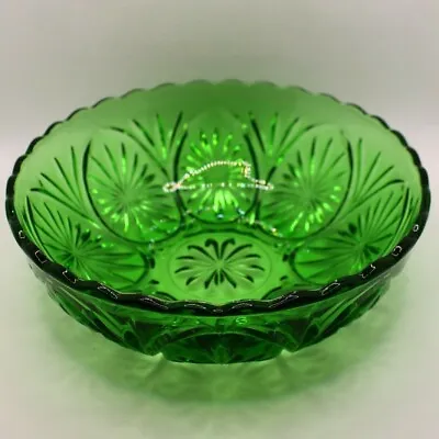 Buy Anchor Hocking Medallion Winter Green Glass Salad Fruit Dessert Bowl 8  • 10.09£