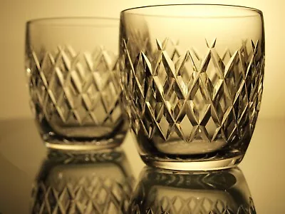 Buy Waterford Crystal Boyne 9oz Old Fashioned Tumblers Pair Vintage Mint Signed • 80£