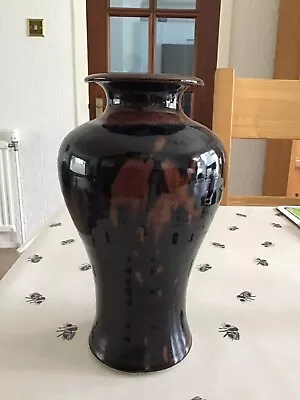 Buy Louis Mulcahy Irish Studio Pottery Tenmoku Vase 9.5” Tall • 30£