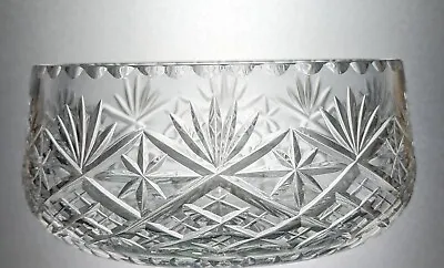 Buy Signed THOMAS WEBB Lead Crystal Cut Glass Decorative Centrepiece Bowl - 19cm • 25£