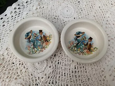 Buy Vintage Carlton Ware Trinket Dishes X2 Courting Couple • 10£
