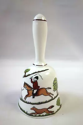Buy Crown Staffordshire Hunting Scene China Bell – 13.5cm High – Good Cond • 8£