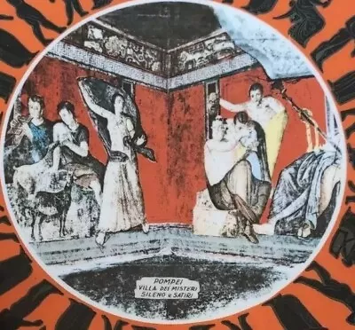 Buy Bavaria W.German Plate Depicting Pompei Black And Orange • 6£