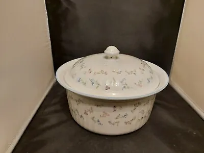 Buy Royal Worcester 'Forget Me Not'  ~ LARGE 4 PT OVEN TO TABLE ~  LIDDED CASSEROLE • 19.99£