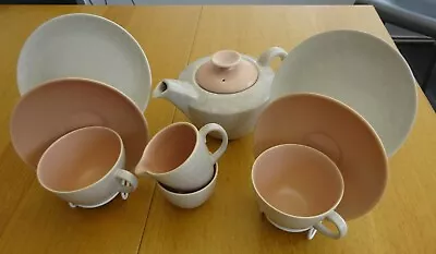 Buy Poole Pottery Twin Tone   Tea For Two    Pink & Grey • 18£