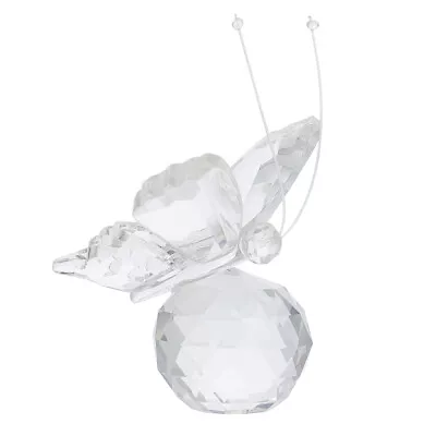 Buy  Crystal Animal Figurine Glass Clear Ornaments Butterfly Gift • 9.45£