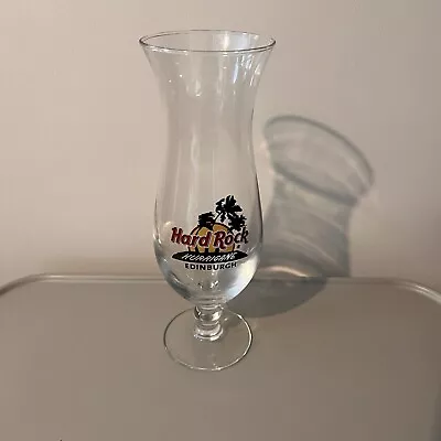 Buy Hard Rock Cafe Hurricane Glass Edinburgh - Collectable Glassware Home Bar BOXED • 14.99£