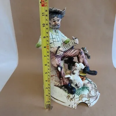 Buy Capodimonte Large Figurine Man Playing Accordion Vintage • 39.99£