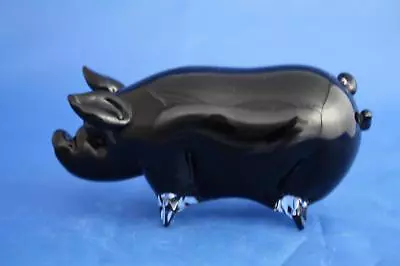 Buy Langham Glass Hand-made Crystal Vietnamese Pot-bellied Pig - Brand New & Boxed • 49.95£