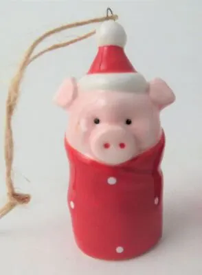 Buy Ceramic Pig In Blanket Decoration - Humorous Alternative Christmas Decoration • 6.95£