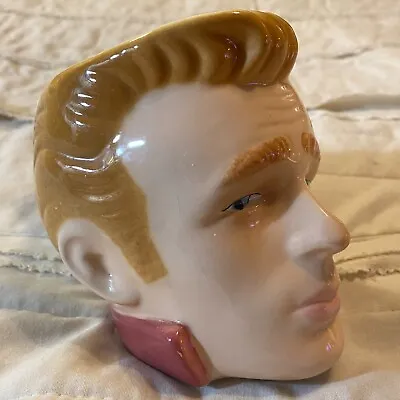 Buy Vintage James Dean Clay Arts Ceramic Mug 1988 The Rebal 3D Figural Face • 14.36£