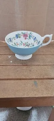 Buy AYNSLEY PEMBROKE BIRD Turquoise Blue TEACUP Collectable Interesting Vintage Gift • 8£